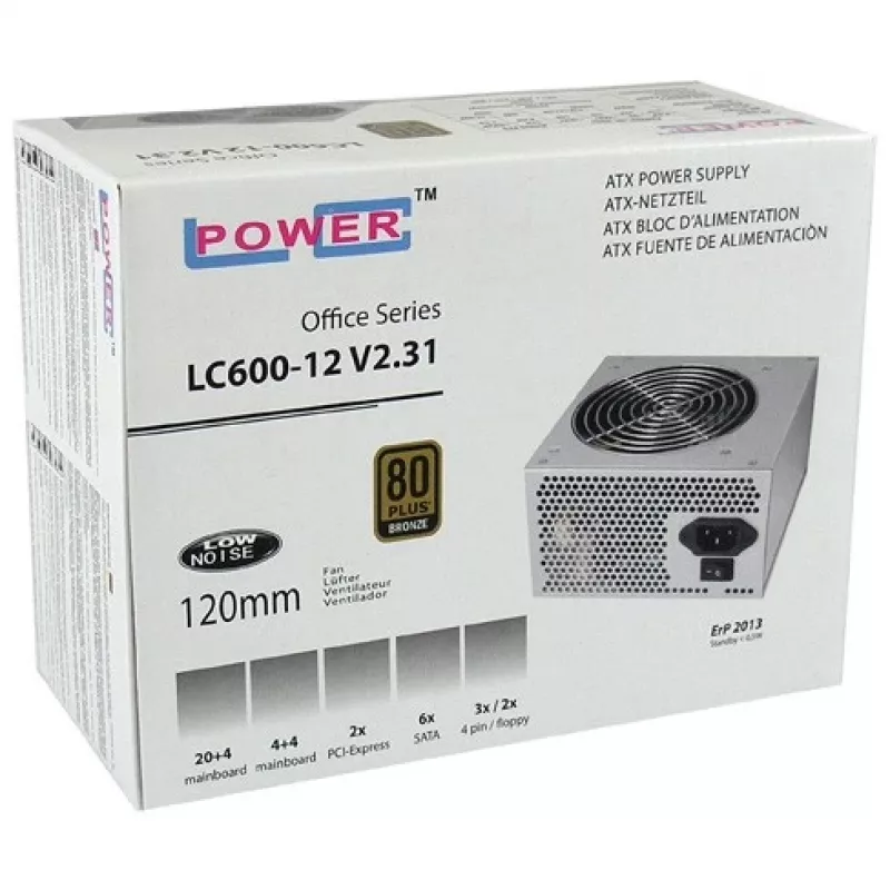 Zasilacz 450W LC600-12 V2.31 80+ Bronze