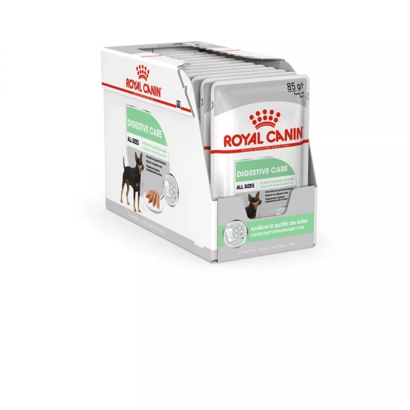 Mokra karma dla psa Royal Canin Digestive Care saszetki z mięsem i warzywami 12 x 85 g — psy dorosłe, wsparcie trawienia