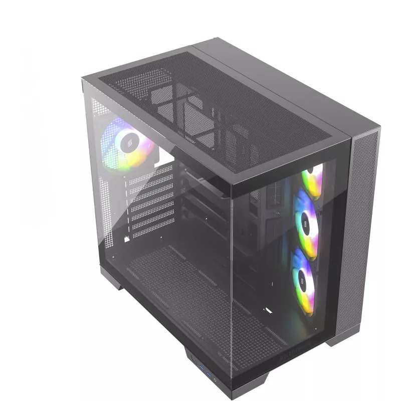 Obudowa PC Silentware View A-RGB Czarny VIEWCzarny — średnia wieża z oświetleniem A-RGB