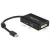 Kabel DeLOCK 0,16m mini DisplayPort na DisplayPort, HDMI, DVI