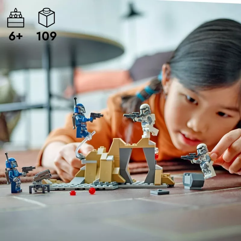 Zabawka konstrukcyjna LEGO Star Wars Ambush on Mandalore Battle Pack 75373 — 4 minifigurki, 109 elementów, wiek 6+