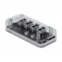 Hub USB DeLOCK 64087 Transparentny