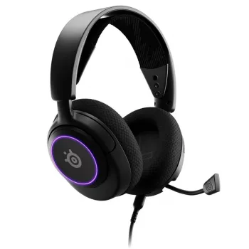 Zestaw słuchawkowy Steelseries Arctis Nova 3 Przewodowy nauszny Gaming USB Type-C Czarny