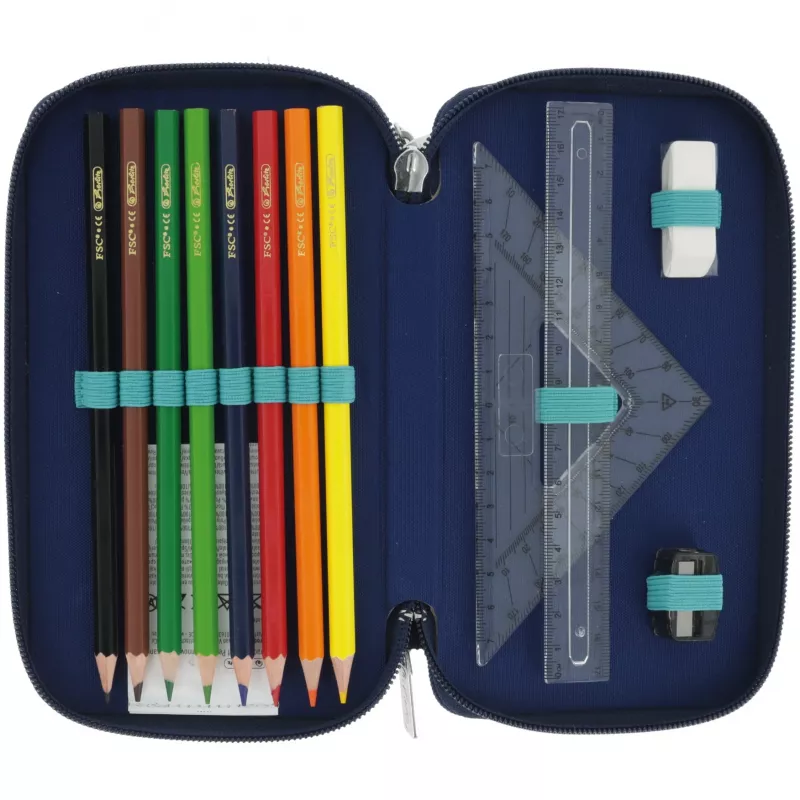 Herlitz TriCase Deep Ocean 31 elementów niebieski poliester 190x70x115 mm