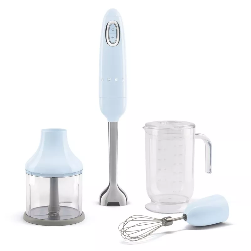 Smeg HBF03PBEU blender ręczny 700 W Jasny niebieski, stal nierdzewna