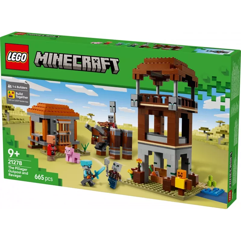 LEGO MINECRAFT 21278 Placówka złosadników i niszczyciel