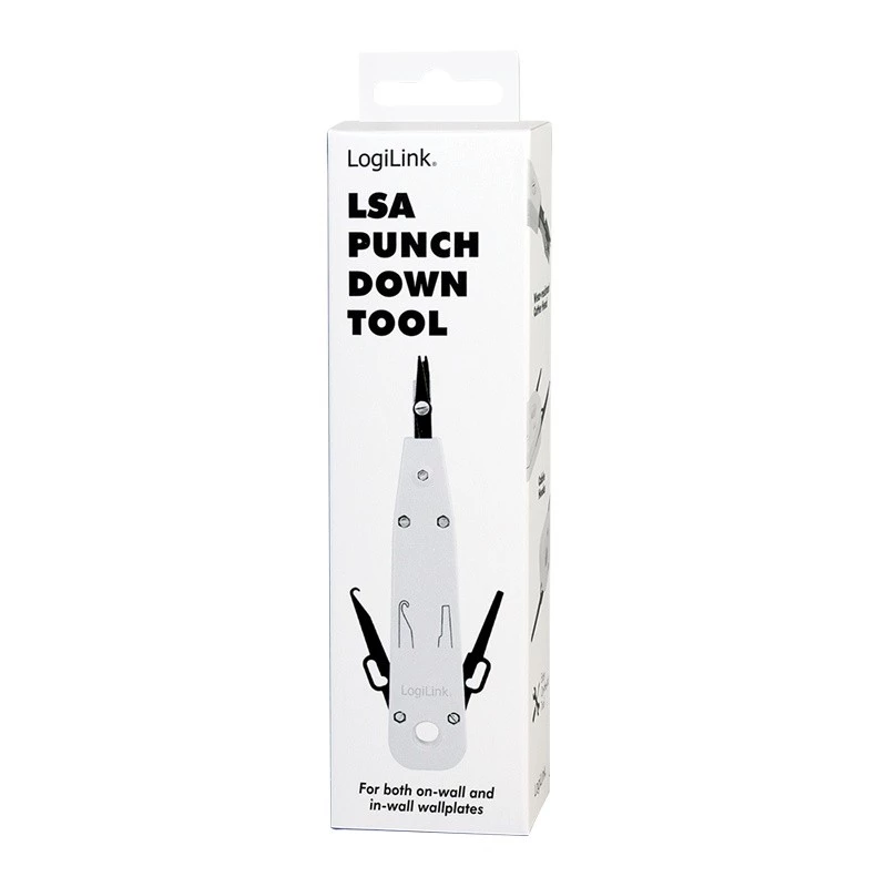 Zaciskarka do kabli LOGILINK WZ0001A do RJ45/RJ11, wbudowany obcinak i ściągacz izolacji, biała