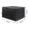 Qoltec - szafa rack - 6U
