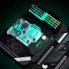 Blok wodny EK Water Blocks Akryl Mosiądz Czarny Srebrny