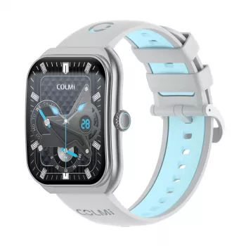 Smartwatch Colmi P86 srebrny Bluetooth z monitorem tętna, srebrna koperta