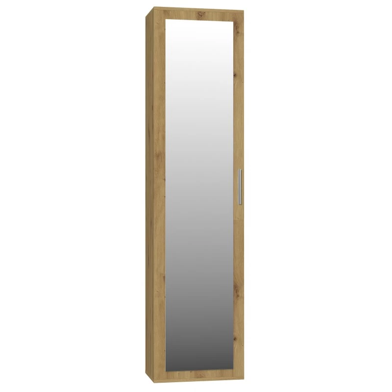 Top e Shop DUO SZAFKA ARTISAN – rama dębowa, 2 półki, 1 drzwi, 500×350×1800 mm