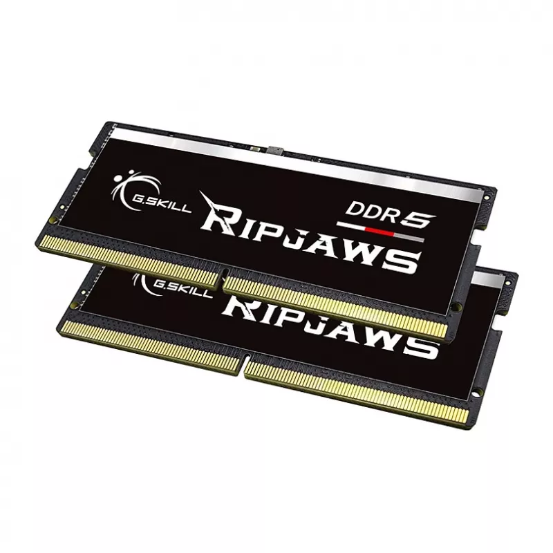 SO-DIMM 64 GB DDR5-5600 (2x 32 GB) Dual-Kit, Arbeitsspeicher schwarz, F5-5600S4645A32GX2-RS, Ripjaws, INTEL XMP