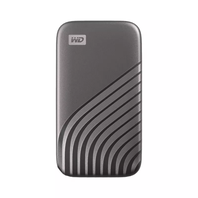 WD My Passport SSD WDBAGF0040BGY - SSD - szyfrowany - 4 TB - zewnętrzny (przenośny) - USB 3.2 Gen 2 (złącze USB-C) - 256-bitowy AES - Szary