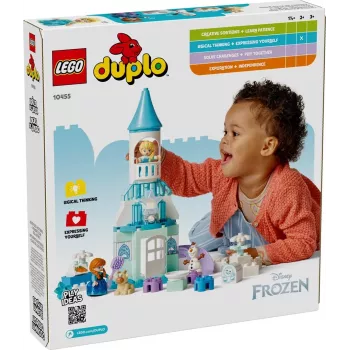 Zabawka konstrukcyjna LEGO DUPLO 10455 Disney Lodowy pałac Anny i Elsy — zestaw DUPLO, 54 elementów, 4 minifigurki, wiek 2+