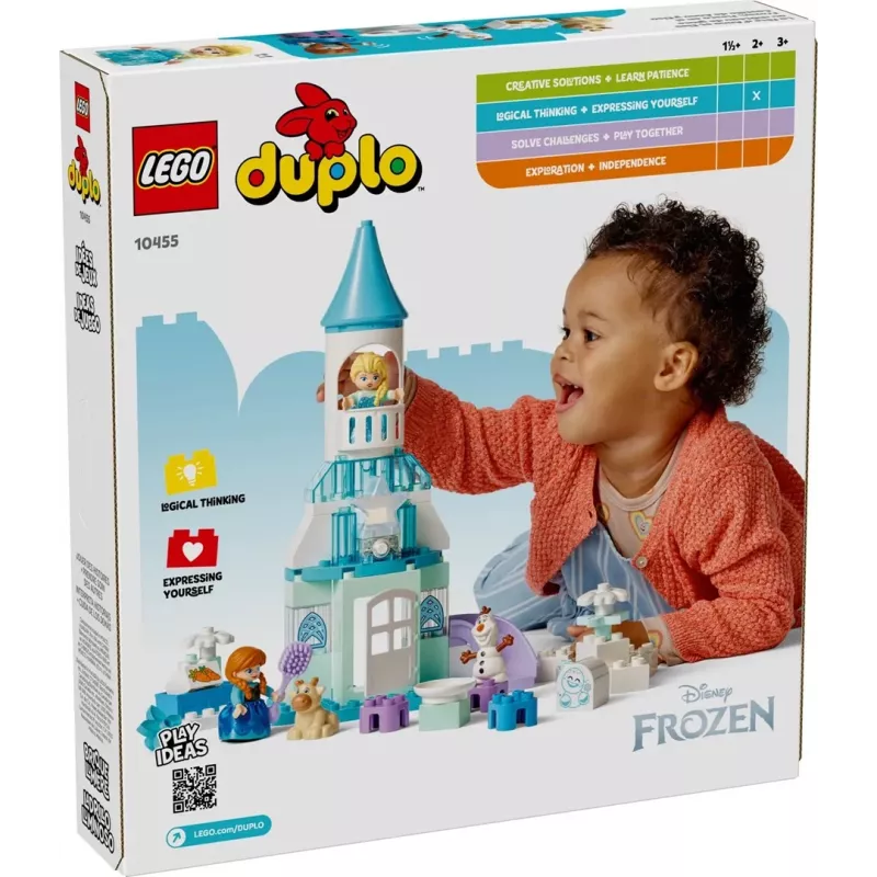 Zabawka konstrukcyjna LEGO DUPLO 10455 Disney Lodowy pałac Anny i Elsy — zestaw DUPLO, 54 elementów, 4 minifigurki, wiek 2+