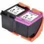 Renkforce Zestaw tuszów zamiennik HP 62 (N9J71AE) kompatybilny zestaw czarny, cyjan, magenta, żółty RF-I-HP62BKCMY2PK RF-5705430 (RF-5705430)