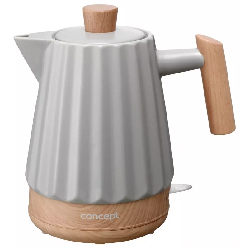 Czajnik elektryczny ceramiczny Concept RK0091 1,5 l Jasnoszary