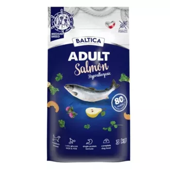 BALTICA Excellent Hypoalergiczna karma sucha dla dorosłych psów średnich ras z łososiem - 3 kg