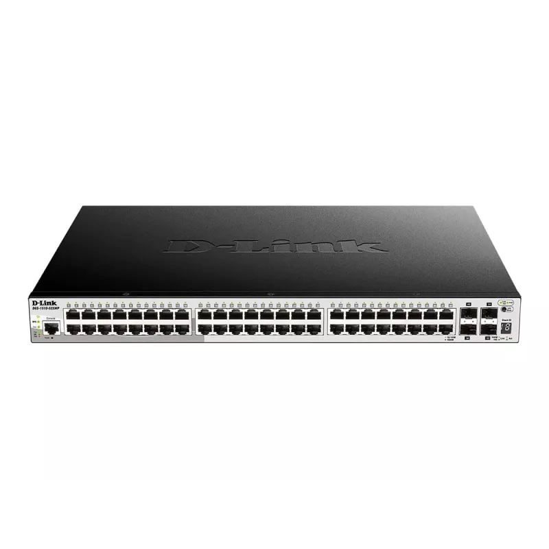 D-Link 52-portowy Gigabitowy Stackowalny Przełącznik Zarządzany POE z 4 x 10G SFP+