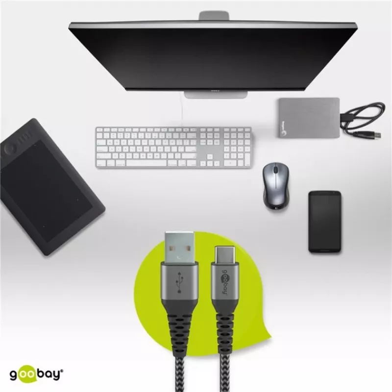 Wentronic 49296 Kabel USB Czarny
