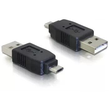 Adapter USB micro-B męski na USB 2.0 A męski DeLOCK 65036 Czarny
