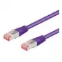 Wentronic Goobay Kabel krosowy CAT 6, S/FTP (PiMF), fioletowy, 7,5 m - LSZH bezhalogenowy, miedź (93545)