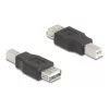 Adapter złączy DeLOCK 67199 USB Typ-B na Typ-A Czarny