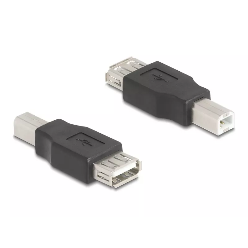Adapter złączy DeLOCK 67199 USB Typ-B na Typ-A Czarny
