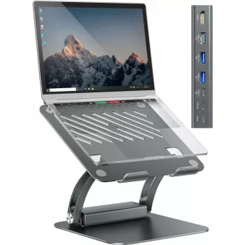 Exsys Laptop-Stand 7 w 1 USB-C DockingS do laptopa notebooka MacBooka tabletu (EX-1224HM)