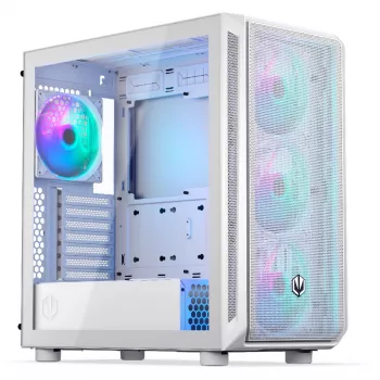 Endorfy Arx 700 ARGB PC-Obudowa, Midi-Tower, ATX, hartowane szkło - w zestawie 4x 140-mm-ARGB-wentylator, biała (EY2A017)