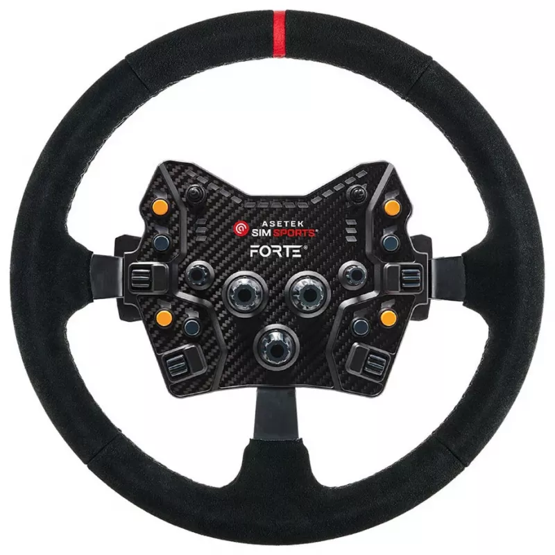 Asetek SimSports Lenkradkranz, wyprofilowany, 340 mm - czarny, zamsz