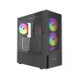 Obudowa PC GEMBIRD Fornax 4300 Midi Tower ATX, szkło hartowane, 2x3.5 cala wnęki, 3x2.5 cala wnęki, obsługa wentylatorów ARGB, USB 3.2 Gen1