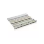 Panel krosowy Equip 48-portowy, ekranowany, Cat.6, czarny, RJ-45, złoto, Cat6, montaż w szafie, 1U, czarny