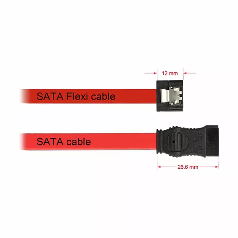 Kabel SATA DeLOCK 0.1m 2xSATAIII
