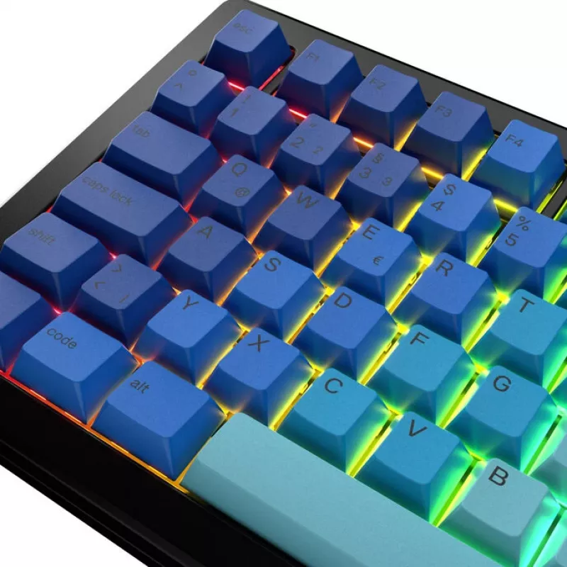 Keycaps GLORIOUS GPBT Gradient ISO Layout DE — zestaw nasadek PBT, układ ISO DE
