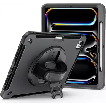 Kickstand Case jt berlin dla Apple iPad Pro 13 2024 — Rugged Czarny