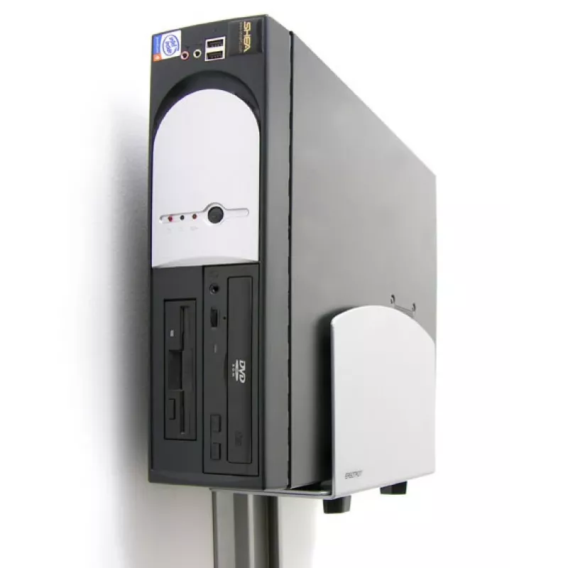 Ergotron Vertical Universal CPU Holder - Uchwyt do jednostki systemowej - Srebrny (97-468-202)