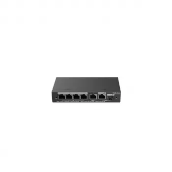 Przełącznik zarządzalny PoE RUIJIE RG-ES206GS-P — L2, 6x Gigabit RJ-45, 1x SFP, 4 porty PoE (budżet 54 W), 12 Gbit/s, zarządzany w chmurze