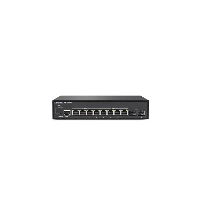 LANCOM GS-3510XP Zarządzany L2 2.5G Ethernet (100/1000/2500) Power over Ethernet (PoE) 1U Czarny