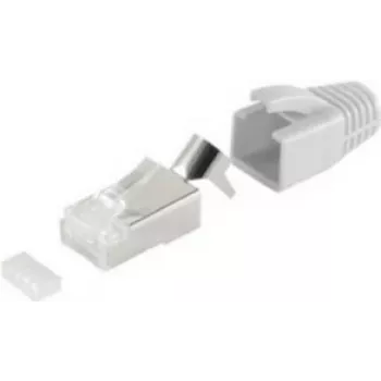 Złącze przewodowe RJ-45 ShiverPeaks BS72067-10GR szare metaliczne