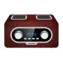 Radioodbiornik przenośny BLAUPUNKT PP5.2BR — przenośne radio FM, 60 stacji programowanych, USB/MP3, AUX, akumulator 1000 mAh, 3 W RMS, brązowy