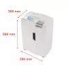 Niszczarka do papieru HSM 1033121 cięcie na ścinki 2 x 15 mm, szerokość robocza 23 cm, kosz 26 l, biała