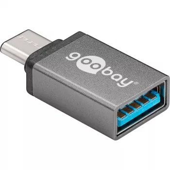 Wentronic Goobay Adapter USB-C™ - gniazdo USB 3.0 A, szary - do połączenia urządzeń USB-C™ i USB-A (56621)