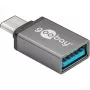 Wentronic Goobay Adapter USB-C™ - gniazdo USB 3.0 A, szary - do połączenia urządzeń USB-C™ i USB-A (56621)