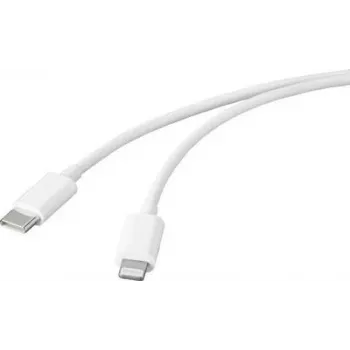 Basetech USB Cable USB 2.0 USB-C® Plug, Apple Lightning Plug 2.00 m biały BT-2347612