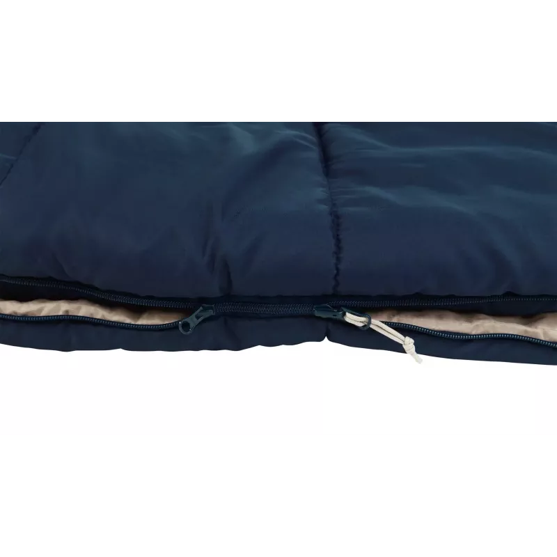 Śpiwór Outwell Contour Lux XL — prostokątny, dla dorosłych, poliester, 2200×1050 mm, dla użytkowników do 190 cm wzrostu, niebieski