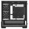 PC Midi Tower DeepCool CG380 3F — czarny, 235×437×451 mm, obsługuje wentylatory boczne 2x120 mm + tylny 1x120 mm, zasilacz na dole, dyski twarde 2,5 cala/3,5 cala