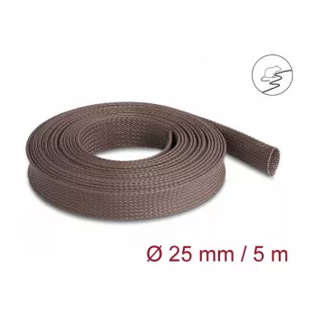 Osłona na kable DeLOCK 20906 brązowa poliestrowa 2,5 cm