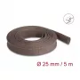 Osłona na kable DeLOCK 20906 brązowa poliestrowa 2,5 cm