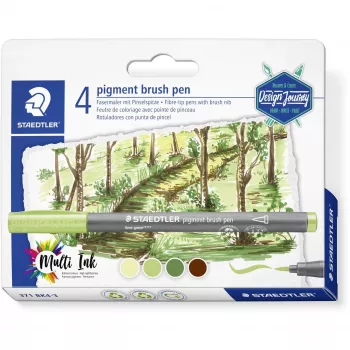 Staedtler pigment brush pen 371 pisak żółty 1 szt.